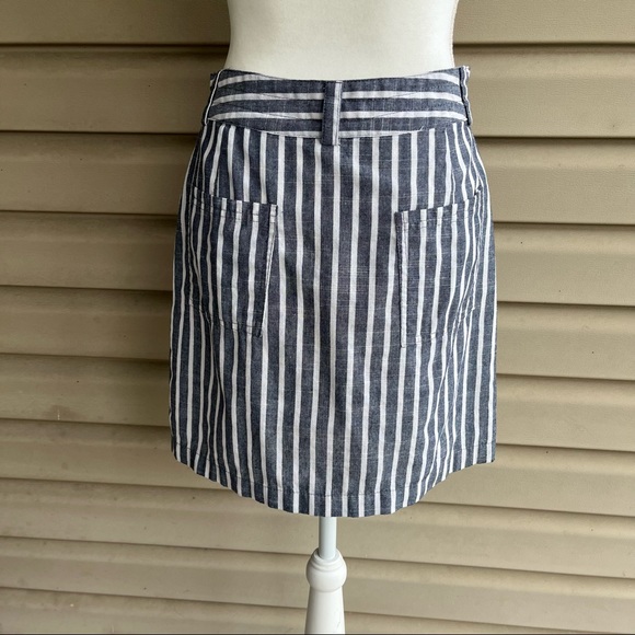 •Just Living• Striped Faux Wrap Skirt - Size Small - Picture 4 of 8